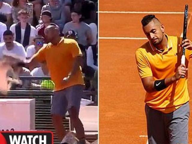 “Gã điên” Kyrgios phá nát Rome Masters: “Chửi” cả Nadal - Djokovic