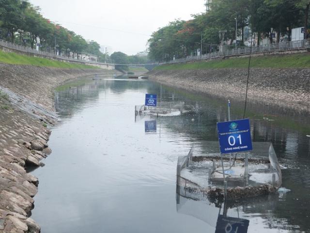 Sau hơn 10 ngày đặt “bảo bối” của Nhật, sông Tô Lịch đang hồi sinh thế nào?