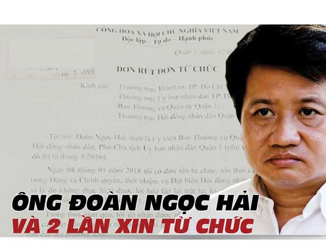 Ông Đoàn Ngọc Hải và hai lần xin từ chức