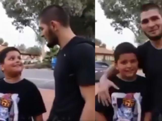 Ép fan Messi nói lời kinh khủng về Real: ”Đại bàng” Khabib bắt nạt trẻ con