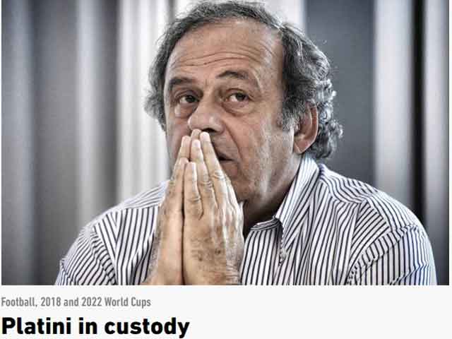 Platini bị bắt vì nghi án hối lộ: Báo chí choáng váng, tiết lộ cuộc gặp mờ ám