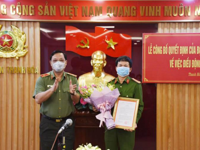 1 lãnh đạo công an Nam Định làm Phó Giám đốc công an Thanh Hóa