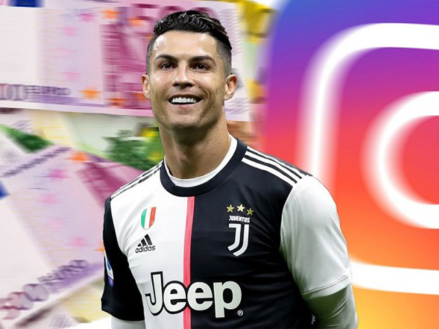 Ronaldo kiếm bộn tiền từ mạng xã hội, 23 tỷ đồng mỗi lần ”lên sóng”
