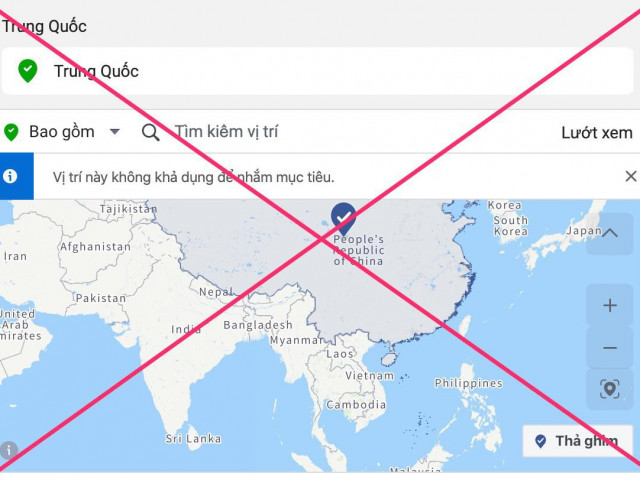 Facebook hiển thị sai lệch chủ quyền Hoàng Sa và Trường Sa