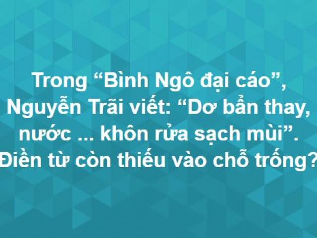 Trắc nghiệm: Thử sức với bộ câu hỏi hack não không kém ”Ai là triệu phú”