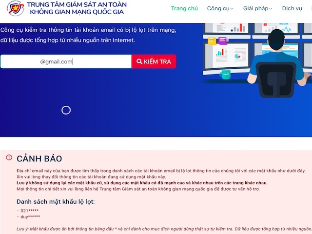 Bộ TT&TT ra mắt khonggianmang.vn: Kiểm tra ngay password có bị lộ hay không?