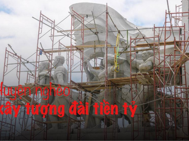 Huyện nghèo ở Quảng Nam xây tượng đài chục tỷ đồng