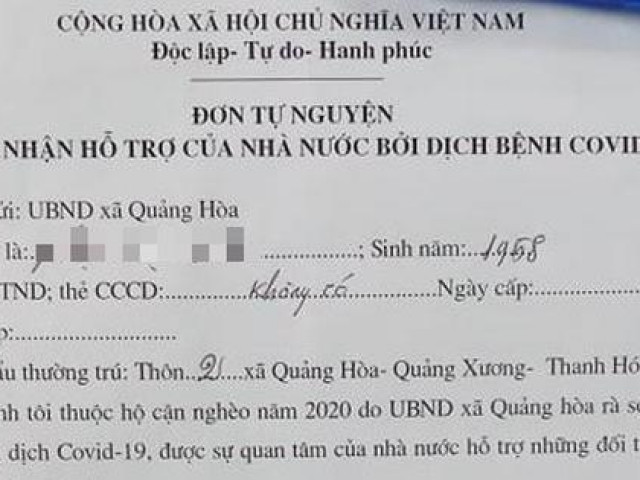 Thanh Hóa yêu cầu tuyệt đối không được vận động người dân từ chối nhận hỗ trợ khó khăn do Covid-19