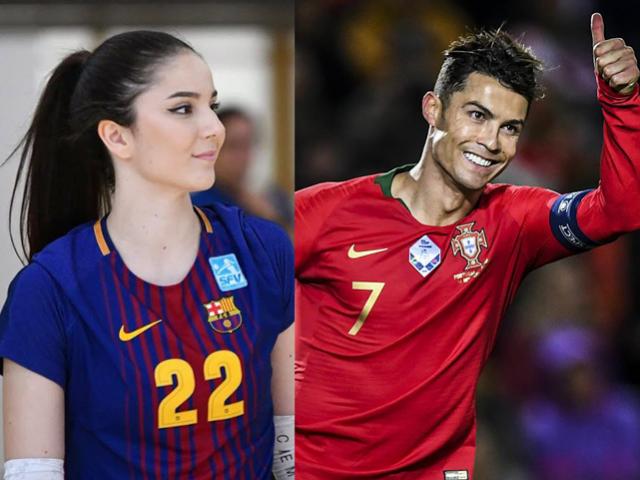 Chân dài bóng chuyền 1m84 đẹp như búp bê si mê Ronaldo nên lận đận