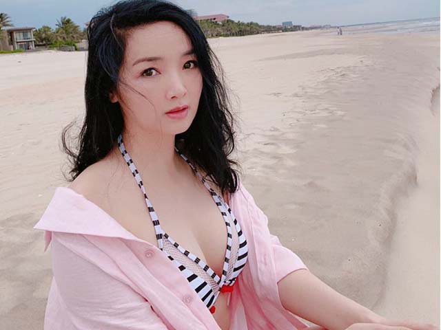 Hoa hậu Đền Hùng Giáng My U50 mặc áo tắm đẹp tựa tiên sa