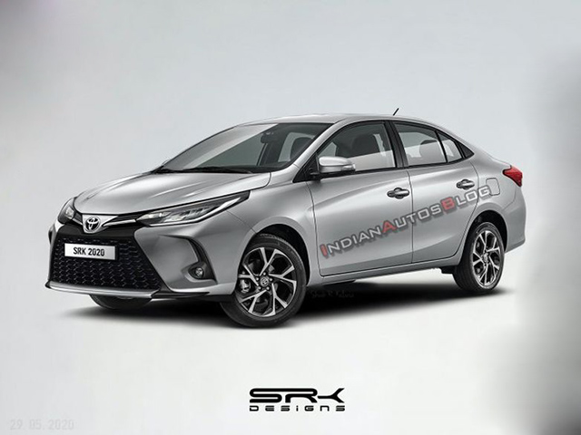 Toyota Vios 2021 facelift lộ hình ảnh phác thảo, diện mạo thể thao và cá tính hơn