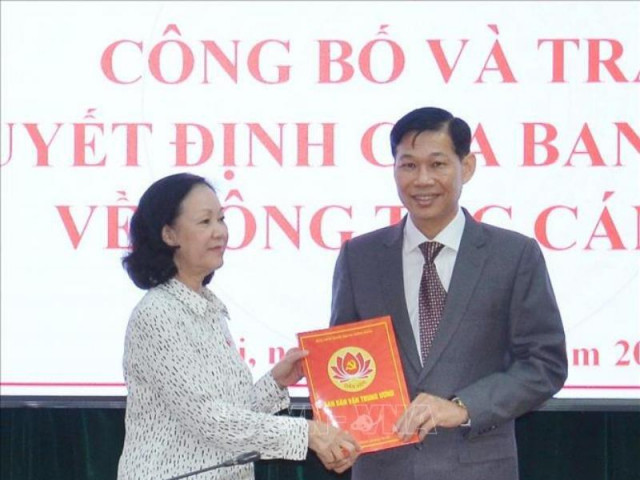 Ban Bí thư Trung ương Đảng bổ nhiệm nhân sự mới