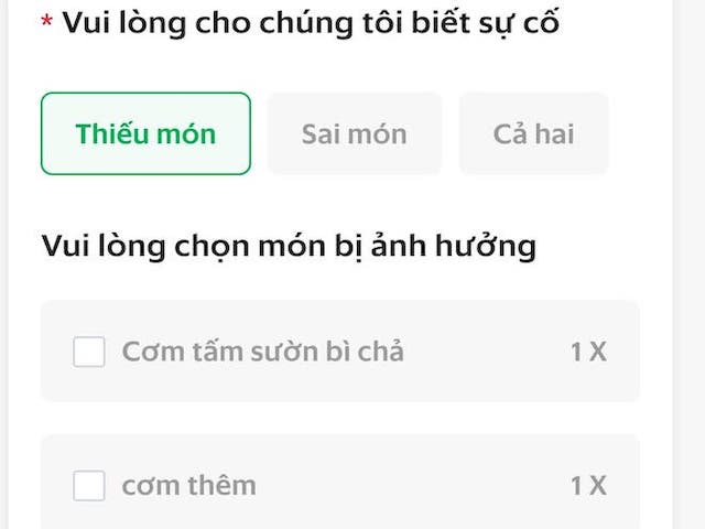 Cách lấy lại tiền khi shipper công nghệ GrabFood giao sai, thiếu đồ ăn