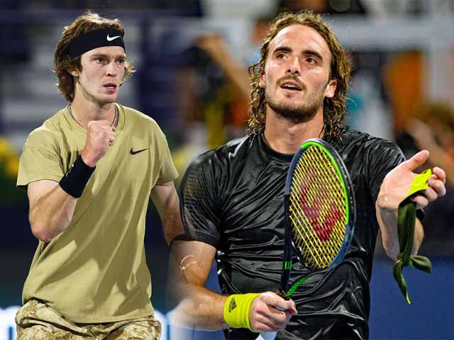 Trực tiếp Miami Open ngày 9: Tsitsipas gặp ”mồi ngon”, chờ Rublev giải mã ”ngựa ô”