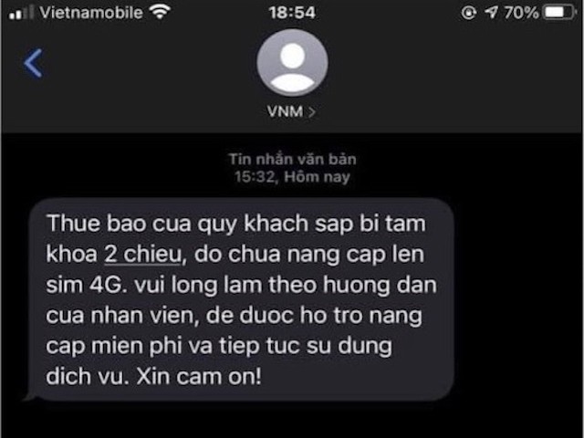 NÓNG: Tự dưng gánh nợ gần 50 triệu đồng sau cuộc gọi đổi SIM 4G