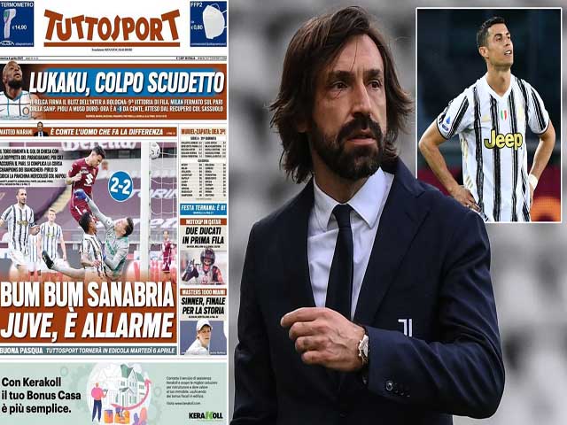 Juventus có thể “trảm” HLV Pirlo vào thứ Tư 7/4, xem Ronaldo có “phản thầy”