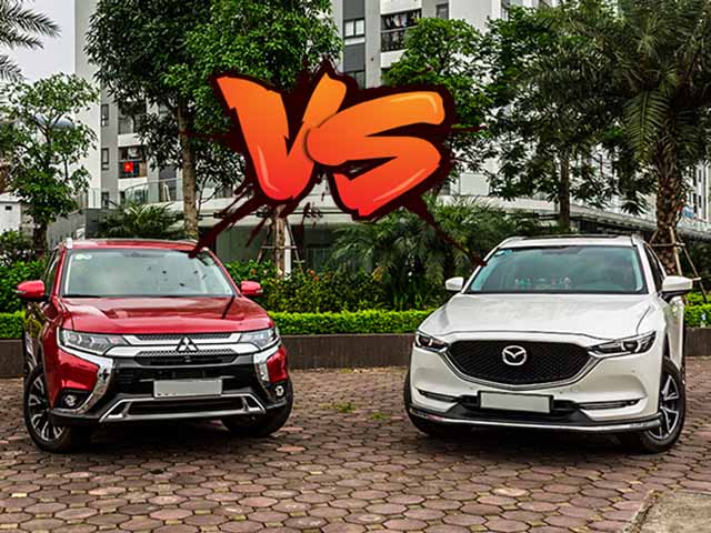 So sánh Mazda CX5 2.5AT AWD và Outlander AWD, tầm giá 1 tỷ đồng chọn xe nào?