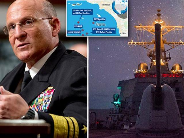 Tư lệnh hải quân Mỹ nói về loạt UFO bám đuổi 4 chiến hạm ở ngoài khơi California