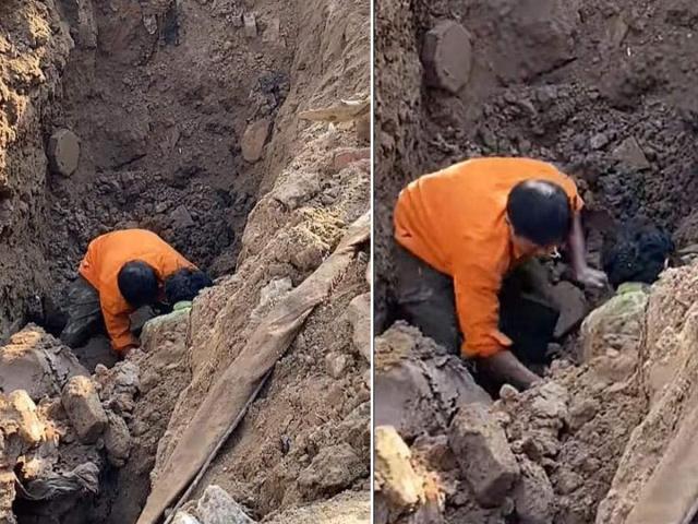 Rõ sự thật thông tin ”phát hiện 1 người đàn ông dưới lòng đất” khi đào đường Tố Hữu