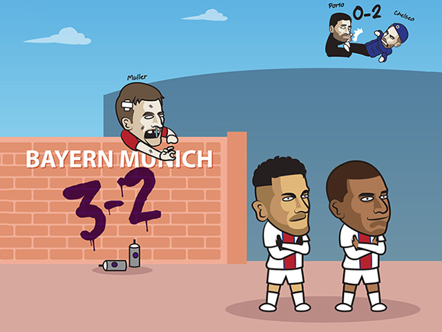 Ảnh chế: Bayern Munich bị ”bắn hạ” trên sân nhà, fan PSG ”mở tiệc”