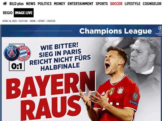 PSG vượt ải Bayern Munich: Báo Pháp vừa mừng vừa run, báo Đức tiếc nuối