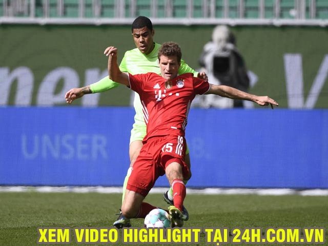 Video Wolfsburg - Bayern Munich: Đại tiệc 5 bàn, tiến sát ngôi vương
