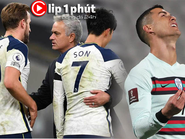 Tottenham đuổi Mourinho khó giữ Kane - Son, Ronaldo lo ”vỡ mộng” vì Super League (Clip 1 phút Bóng đá 24H)