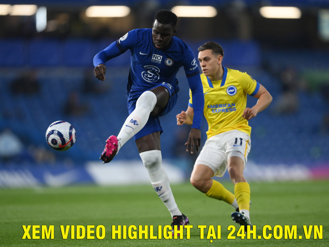 Video Chelsea - Brighton: Cột dọc cứu thua, thẻ đỏ bất ngờ