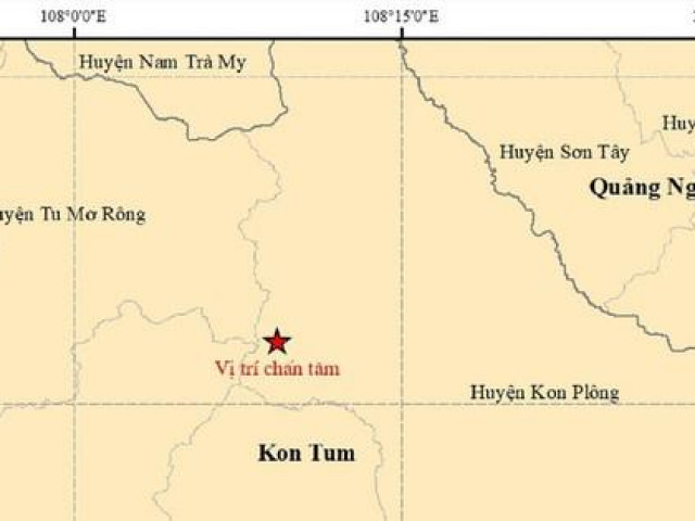 Lo ngại động đất liên tiếp ở Kon Tum