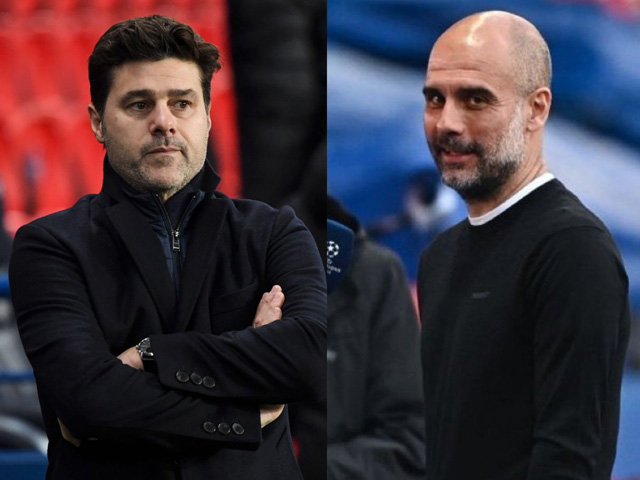 Man City ngược dòng hạ PSG Cúp C1: Pep ”nổ” tưng bừng, Pochettino không phục