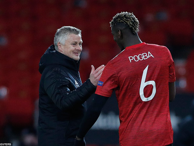 Pogba tiết lộ thông điệp của Solskjaer giờ nghỉ giúp MU ”lột xác” ở hiệp hai