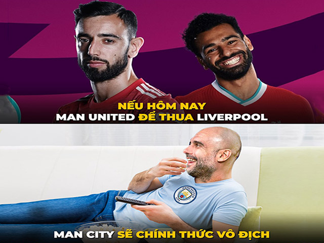 Ảnh chế: Pep thảnh thơi chờ Liverpool hạ MU để nâng cúp vô địch