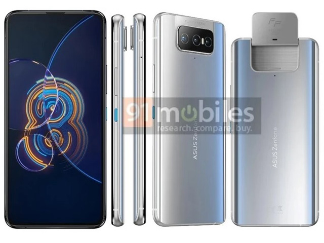 Asus Zenfone 8 Flip lộ concept toàn màn hình, hiệu năng ”khủng”