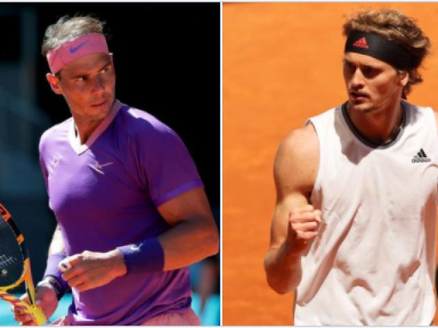 Trực tiếp tennis Nadal - Zverev: Lần thứ 3 liên tiếp đàn em chiến thắng (Tứ kết Madrid Open)