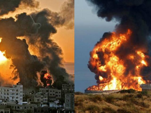Israel hứng 3.000 quả rocket của Hamas, chiến đấu cơ dội bom dữ dội Gaza