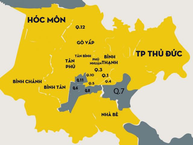 TP.HCM: 16 quận huyện có liên quan đến ổ dịch mới