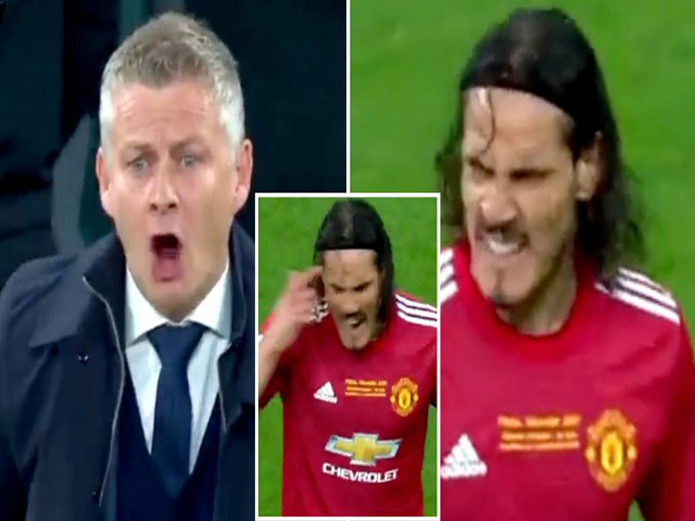 MU thua đau chung kết Europa League, Cavani ”bật” Solskjaer ngay trên sân