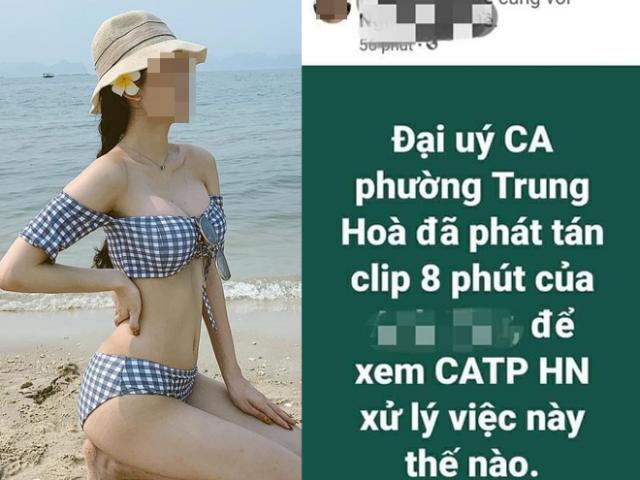 Bác tin Đại uý Công an phường tung clip “nóng” của nữ diễn viên “Về nhà đi con”