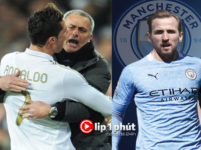 Mourinho đòi tái hợp Ronaldo ở AS Roma, Man City đổi 2 công thần lấy Kane (Clip 1 phút Bóng đá 24H)