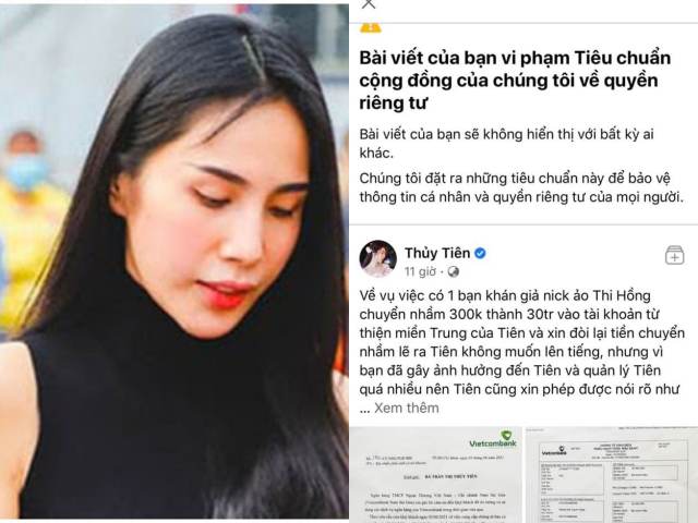 Thủy Tiên xin lỗi, hoàn tiền cho người chuyển nhầm 30 triệu