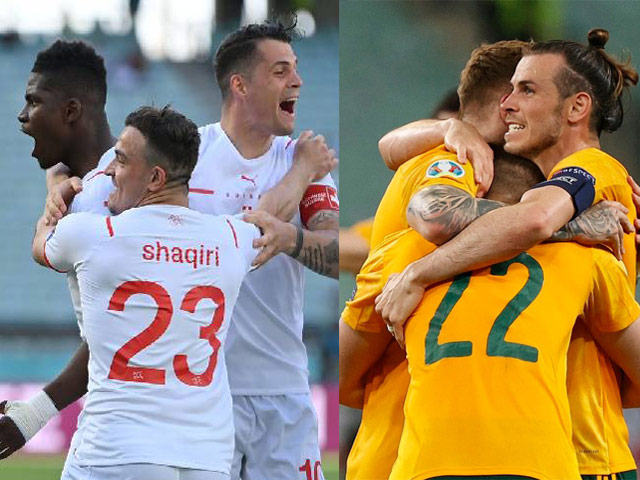 Soi trận hot EURO hôm nay: Thụy Sỹ mơ lách khe cửa hẹp, Xứ Wales dè chừng Italia