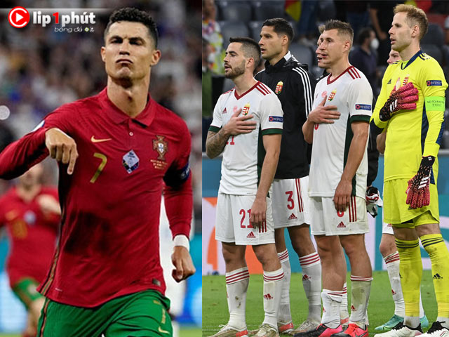 Ronaldo cán mốc kỷ lục gây tranh cãi, Hungary bị loại vẫn khiến triệu fan nể phục (Clip 1 phút Bóng đá 24H)