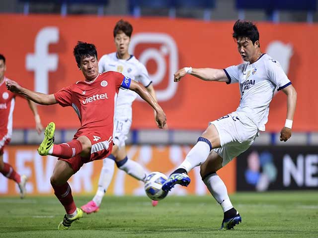 Video Viettel - Ulsan Hyundai: Bàng hoàng bàn phản lưới 90+1 (AFC Champions League)