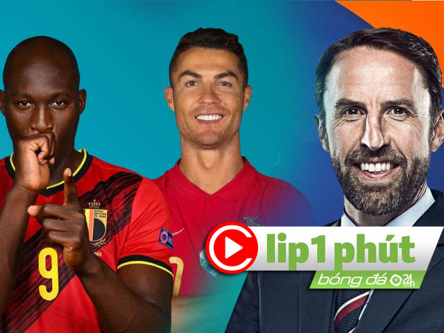 Bồ Đào Nha - CR7 có dám đôi công với Bỉ, ĐT Anh ”trói chân” HLV Southgate sau EURO (Clip 1 phút Bóng đá 24H)