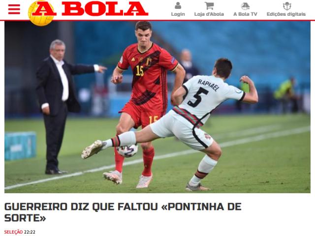 Bồ Đào Nha thua Bỉ, lập kỷ lục dứt điểm mà không ghi bàn ở EURO: Báo chí đổ cho vận đen