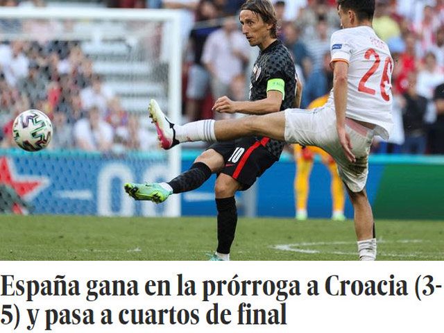 Tây Ban Nha thắng Croatia kịch tính: Báo chí gọi tên trận cầu hay nhất từ đầu EURO