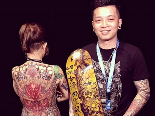 Xăm trên cơ thể vợ, chàng trai Việt giành giải nhất Nghệ sĩ tattoo châu Á