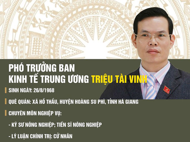 Chân dung tân Phó Trưởng Ban Kinh tế Trung ương Triệu Tài Vinh