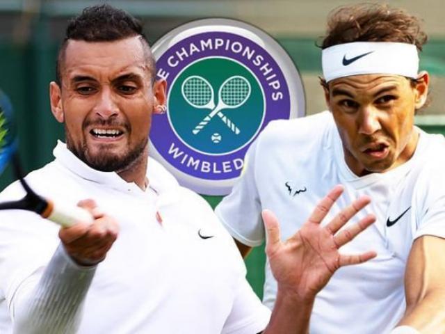 Sửng sốt Wimbledon: “Gã điên” Kyrgios cố tình đánh bóng “mưu hại” Nadal