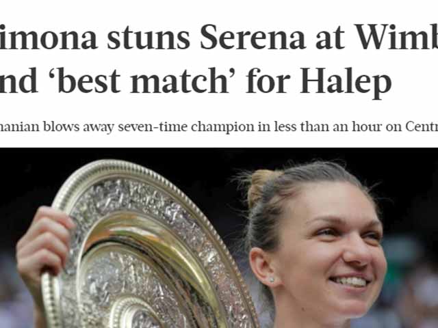 Halep vô địch Wimbledon: Báo quốc tế dự đoán ”ngày tàn” của Serena